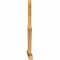 Ekena Millwork Richland Rough Sawn Timber Gable Bracket, Western Red Cedar, 108"W x 68"H x 4"D x 4"F, 15/12 Pitch GBW108X68X0404RIC00RWR - alternate 3